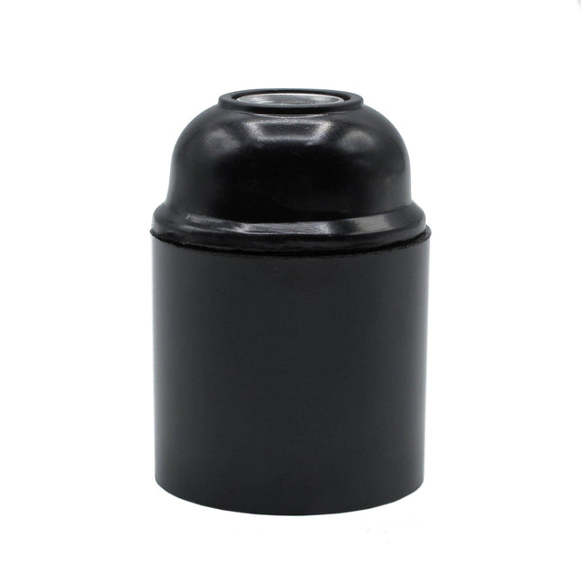 Kynda Light Kunststof fitting E27 - Bakeliet look | Zwart