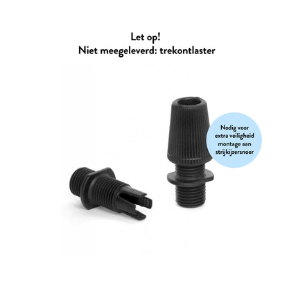 Kynda Light Kunststof fitting E27 - Bakeliet look | Zwart