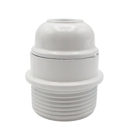 Kynda Light Kunststof fitting met flens - Bakeliet look (E27) | Wit