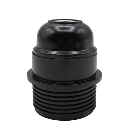 Kynda Light Kunststof fitting met flens - Bakeliet look (E27) | Zwart
