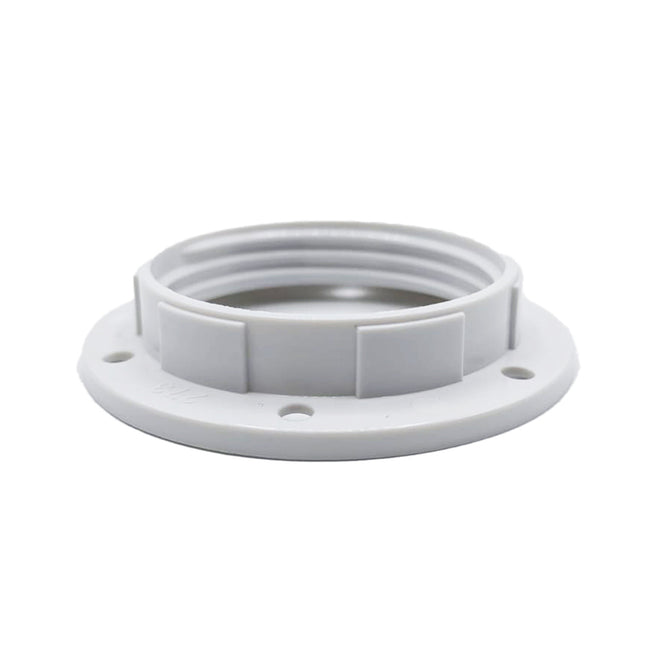Kynda Light Kunststof schroefring E27 - Bakeliet look -  ⌀58mm | Wit