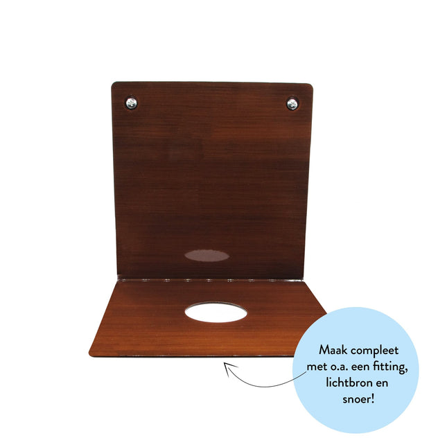 Kynda Light Metalen wandplank 'Bjorn' | Brons