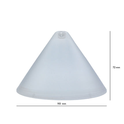 Kynda Light Plafondkap 'Axell' - 1 snoer - Ø110mm | Transparant