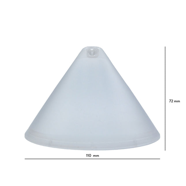Kynda Light Plafondkap 'Axell' - 1 snoer - Ø110mm | Transparant