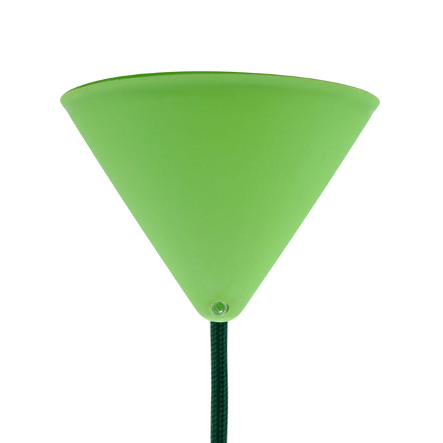 Kynda Light Plafondkap 'Axell' - 1 snoer - Ø120mm | Lichtgroen