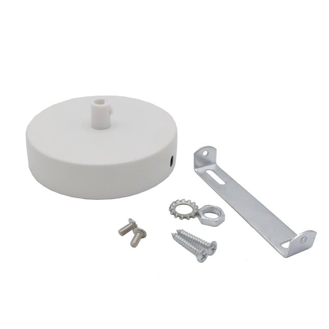 Kynda Light Plafondkap 'Enok' metaal Wit - 1 snoer