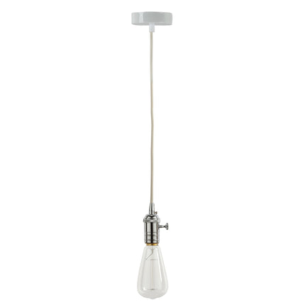 Kynda Light Plafondkap 'Enok' metaal Wit - 1 snoer