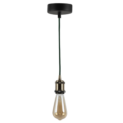 Kynda Light Plafondkap 'Enok' metaal Zwart - 1 snoer