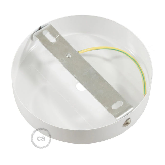 Kynda Light Plafondkap 'Enok XL' - 120 mm - metaal - 1 snoer | Wit (mat)