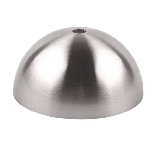 Kynda Light Plafondkap 'Hemming' metaal - 1 snoer - Ø100mm | Geborsteld Nikkel (RVS look)