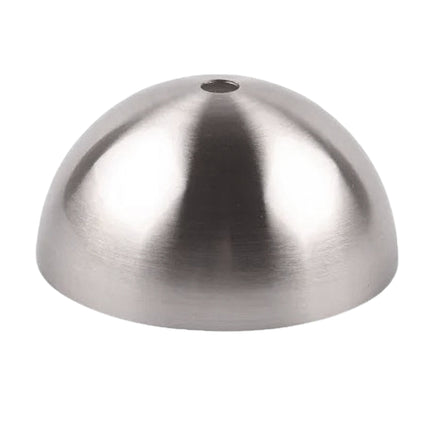 Kynda Light Plafondkap 'Hemming' metaal - 1 snoer - Ø100mm | Geborsteld Nikkel (RVS look)