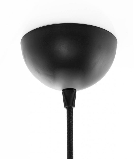 Kynda Light Plafondkap 'Hemming' metaal - 1 snoer - Ø100mm | Zwart