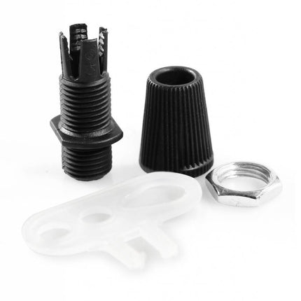 Kynda Light Plafondkap 'Hemming' metaal - 1 snoer - Ø100mm | Zwart