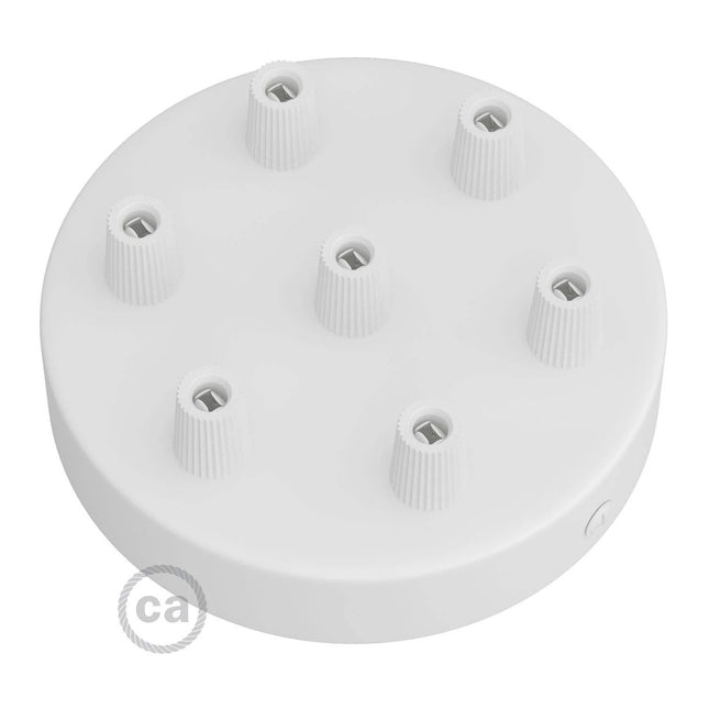 Kynda Light Plafondkap metaal - 7 snoeren | Wit (mat)