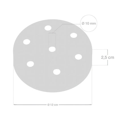 Kynda Light Plafondkap metaal - 7 snoeren | Wit (mat)