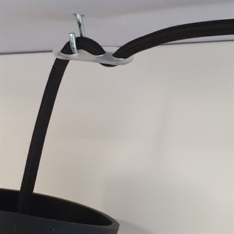 Kynda Light Plafondkap siliconen 'Facet' - 1 snoer - Ø100mm | Grijs