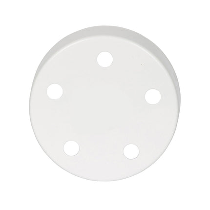 Kynda Light Plafondkap 'Vidar' metaal Wit (glans) - 5 snoeren
