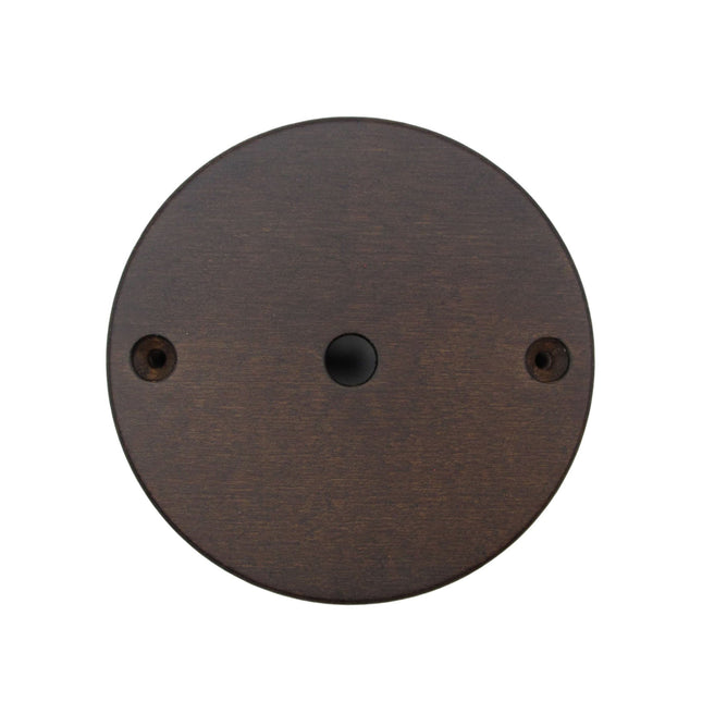 Kynda Light Plafondkap 'Woody Dark' rond hout - 1 snoer - Ø95mm