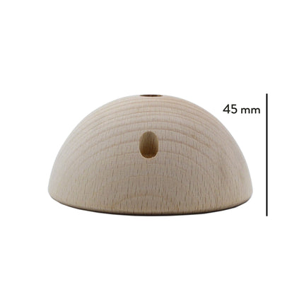 Kynda Light Plafondkap 'Woody' halfrond hout - 1 snoer  - Ø95mm