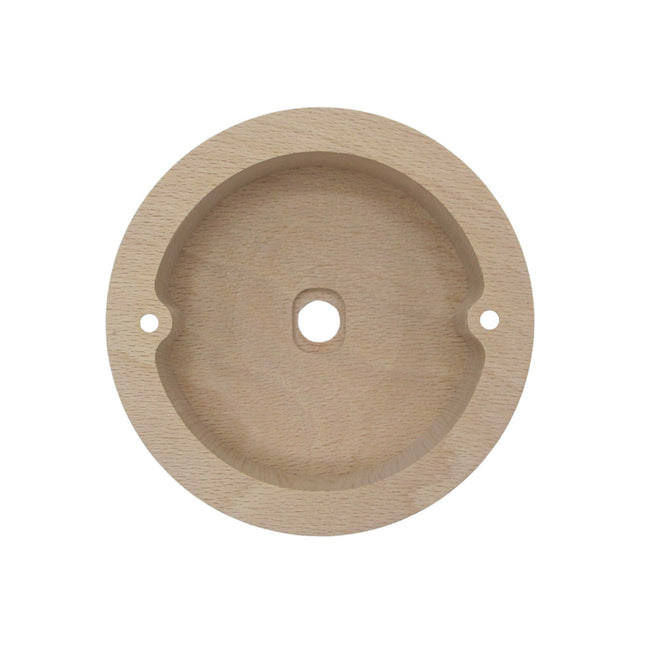 Kynda Light Plafondkap 'Woody' rond hout - 1 snoer - Ø95mm