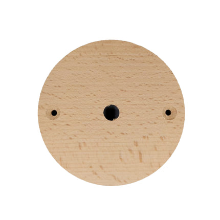 Kynda Light Plafondkap 'Woody' rond hout - 1 snoer - Ø95mm