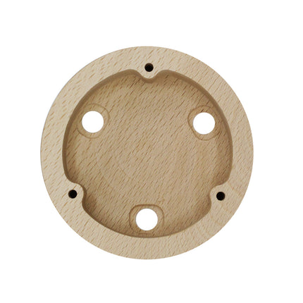 Kynda Light Plafondkap 'Woody' rond hout - 3 snoeren - Ø95mm