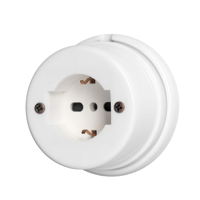 Kynda Light Porseleinen stopcontact | Wit (glans)