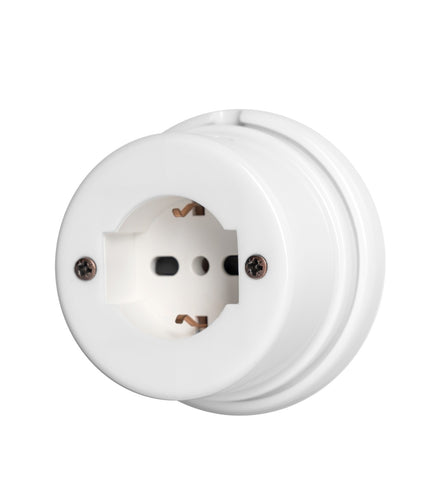 Kynda Light Porseleinen stopcontact | Wit (glans)