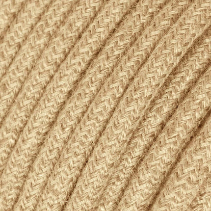 Kynda Light SnakeBis | Snoer met stekker, schakelaar & fitting | Jute (rond)
