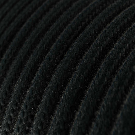 Kynda Light SnakeBis | Snoer met stekker, schakelaar & fitting | Zwart (rond)
