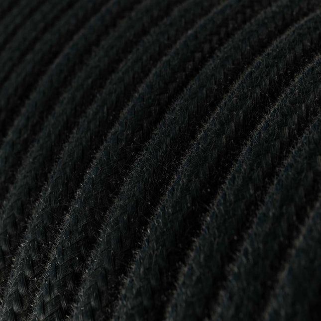 Kynda Light SnakeBis | Snoer met stekker, schakelaar & fitting | Zwart (rond)