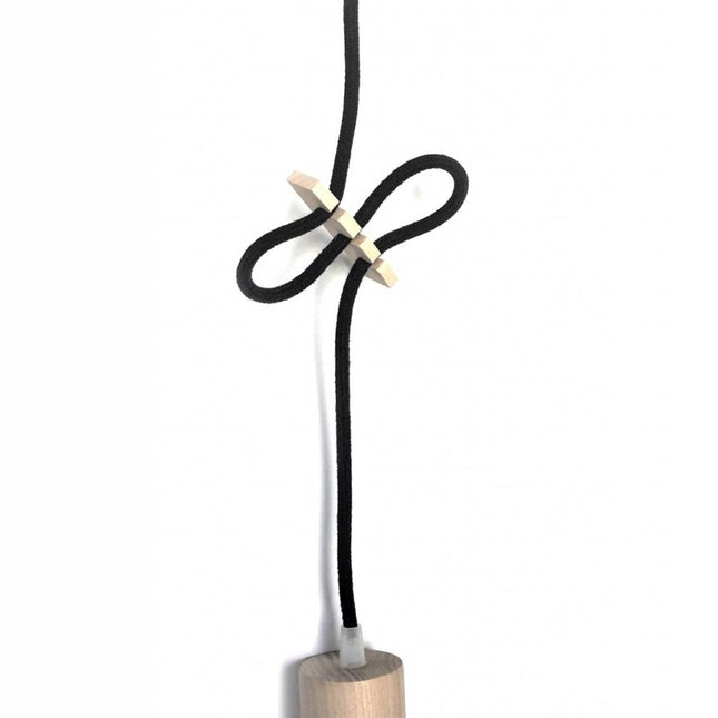 Kynda Light Snoerklem 'Knut' voor stofkabel | Hout