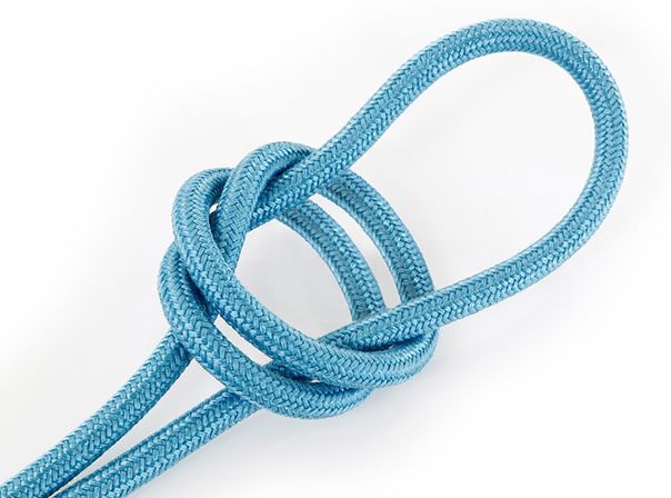 Kynda Light Strijkijzersnoer Aquamarine Blauw - rond, linnen