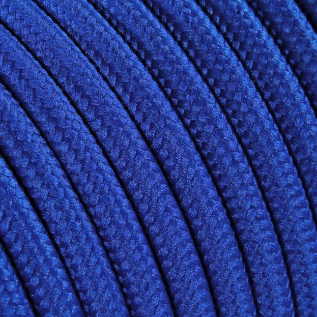 Kynda Light Strijkijzersnoer Blauw - rond, effen stof