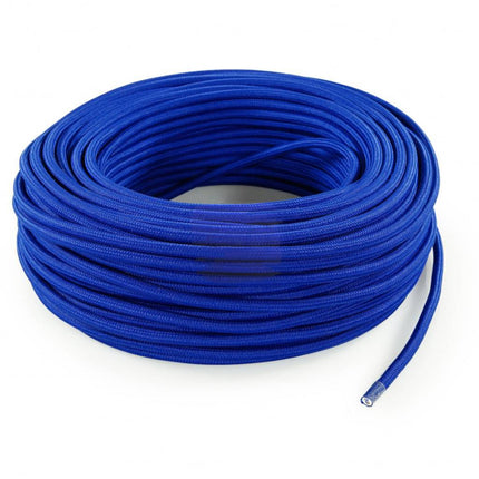 Kynda Light Strijkijzersnoer Blauw - rond, effen stof