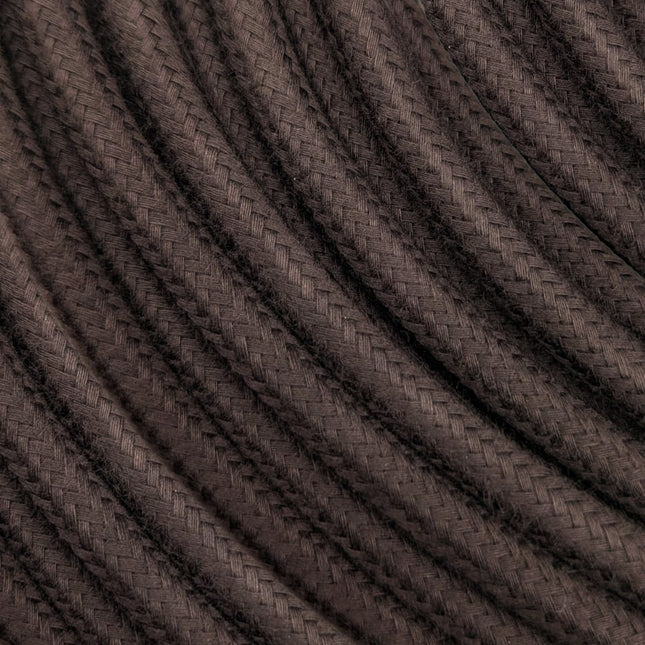 Kynda Light Strijkijzersnoer Bruin - rond, soft linnen