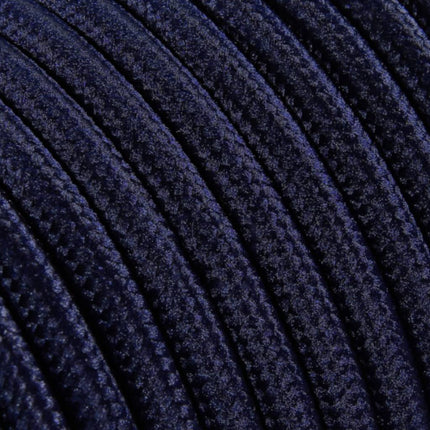Kynda Light Strijkijzersnoer Donkerblauw - rond, effen stof