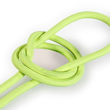 Kynda Light Strijkijzersnoer Fluor geel - rond, effen stof