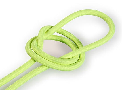 Kynda Light Strijkijzersnoer Fluor geel - rond, effen stof