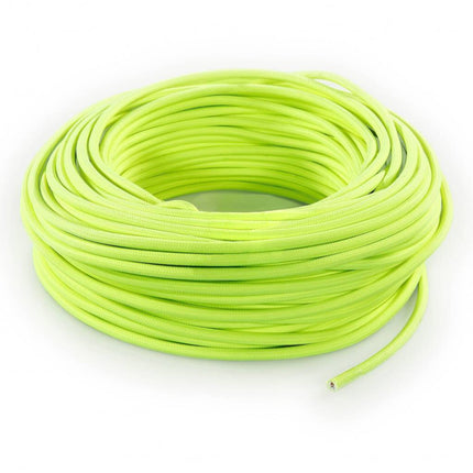 Kynda Light Strijkijzersnoer Fluor geel - rond, effen stof