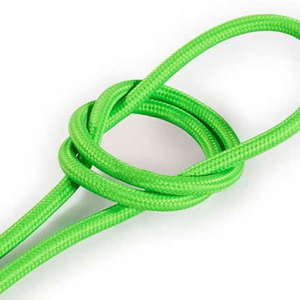 Kynda Light Strijkijzersnoer Fluor groen - rond, effen stof