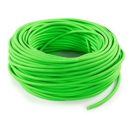 Kynda Light Strijkijzersnoer Fluor groen - rond, effen stof
