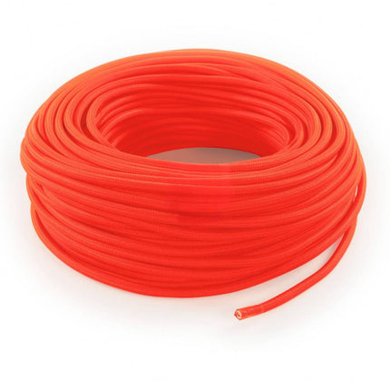 Kynda Light Strijkijzersnoer Fluor oranje - rond, effen stof