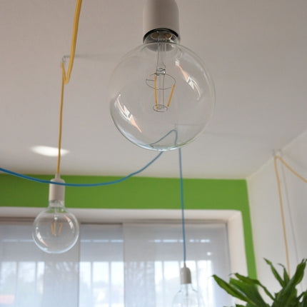 Kynda Light Strijkijzersnoer Geel - rond, effen stof