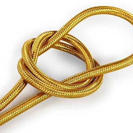 Kynda Light Strijkijzersnoer Goud - rond, effen stof