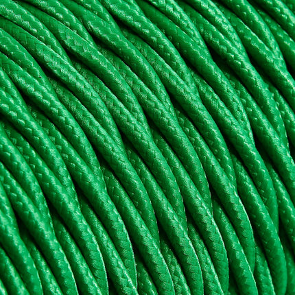 Kynda Light Strijkijzersnoer Groen - gedraaid, effen stof