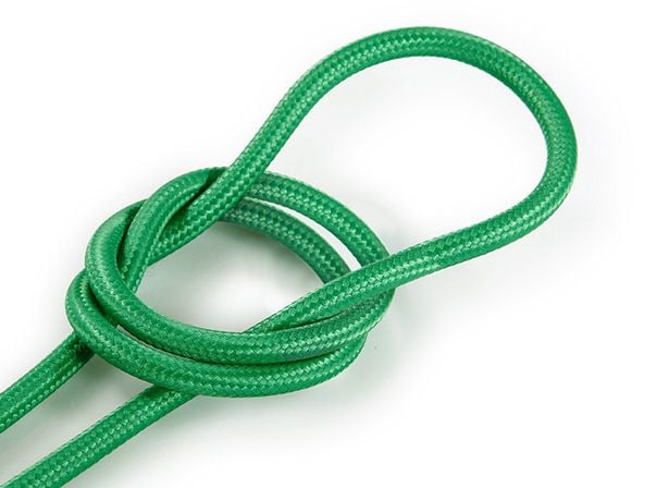 Kynda Light Strijkijzersnoer Groen - rond, effen stof