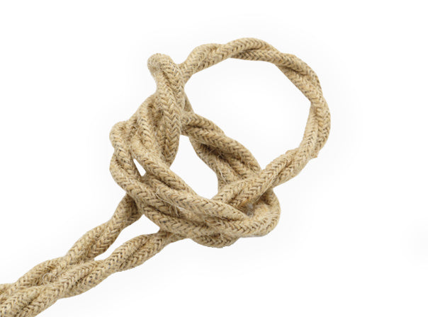 Kynda Light Strijkijzersnoer Jute - gedraaid