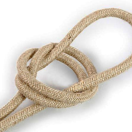Kynda Light Strijkijzersnoer Jute - rond