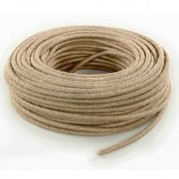 Kynda Light Strijkijzersnoer Jute - rond